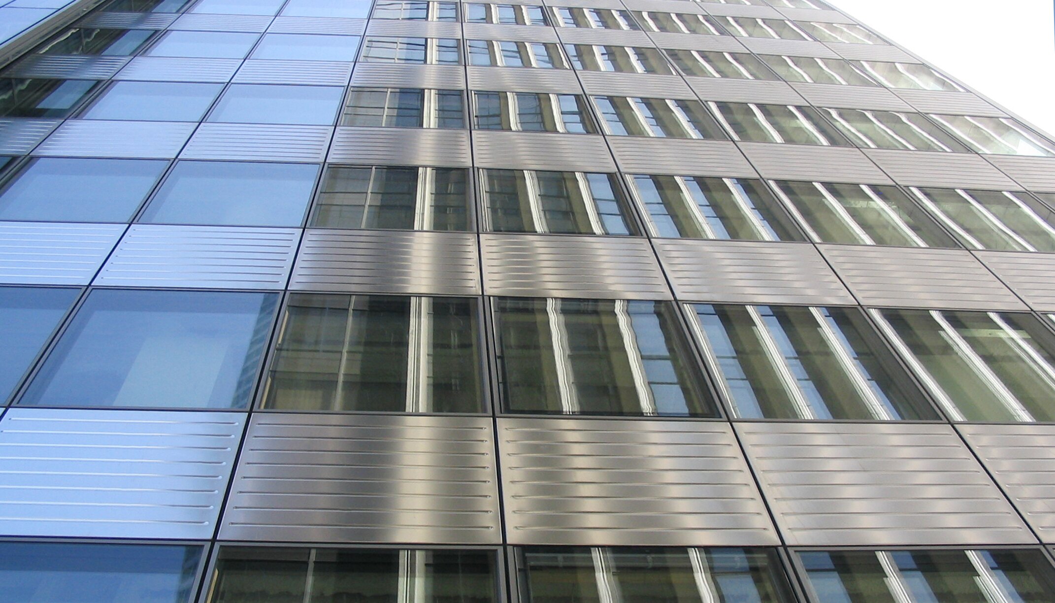 "PB12 Office Tower" back ventilated facade, stainless steel, Paris
