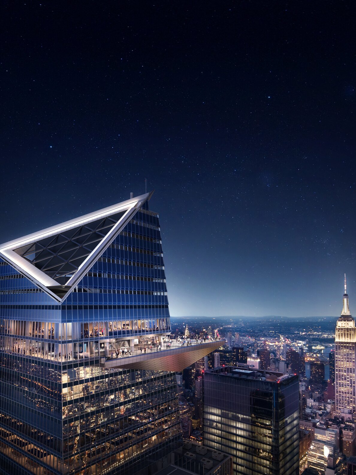 "Edge - observation deck" facade cladding, stainless steel, New York