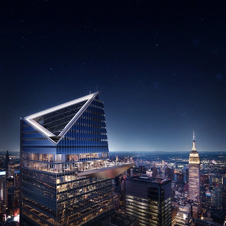 "Edge - observation deck" facade cladding stainless steel, New York
