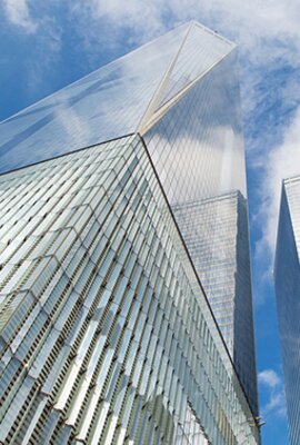"One World Trade Center" facade design stainless steel, New York City | © Robert Mehl