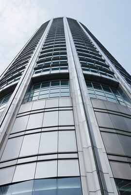 "Springleaf Tower" facade design, stainless steel, Singapore