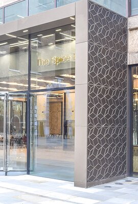 "The Spice Building" back ventilated facade, aluminium, London