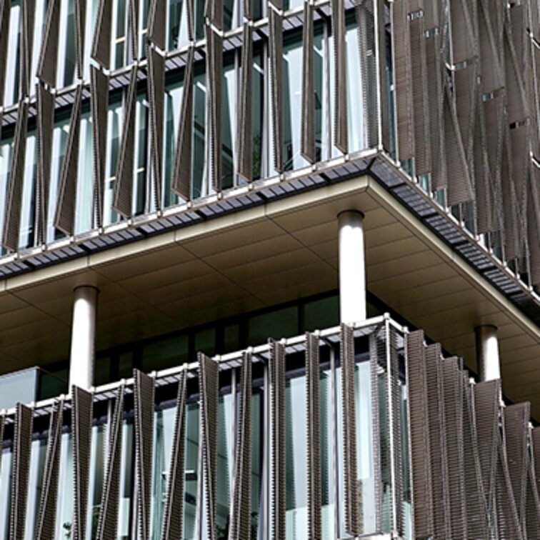 "ThyssenKrupp Quartier" facade design, stainless steel, Germany