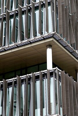 "ThyssenKrupp Quartier" facade system, stainless steel, Germany