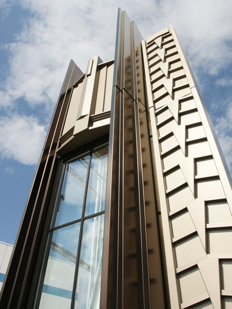 "Walker Tower" back ventilated facade, aluminium & stainless steel, New York City