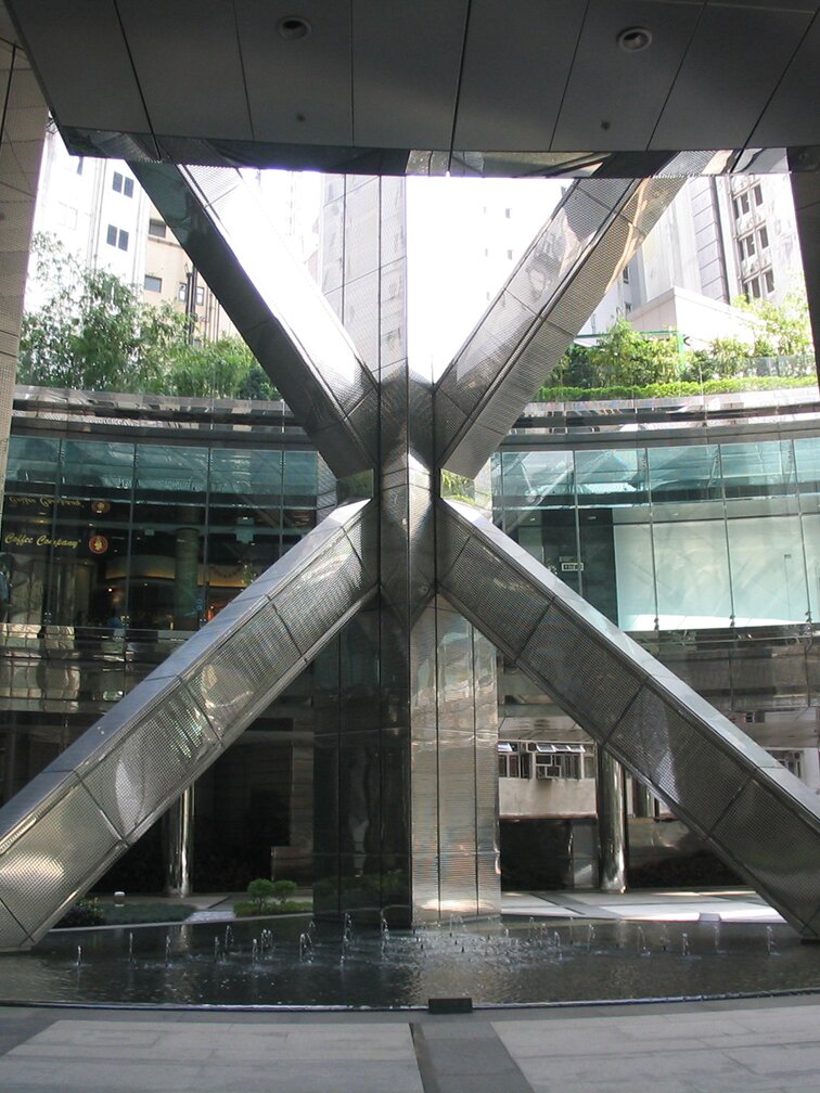 "The Center" Fassadensysteme, Edelstahl, Hong Kong