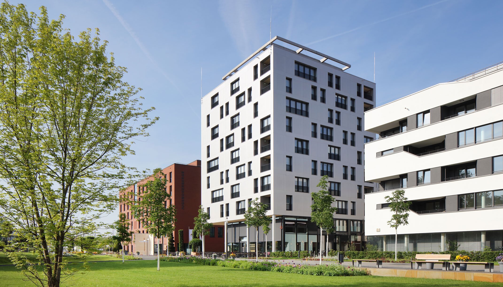 "SKAIO Holzhochhaus" Aluminiumfassade, Heilbronn | © Conné van d´Grachten