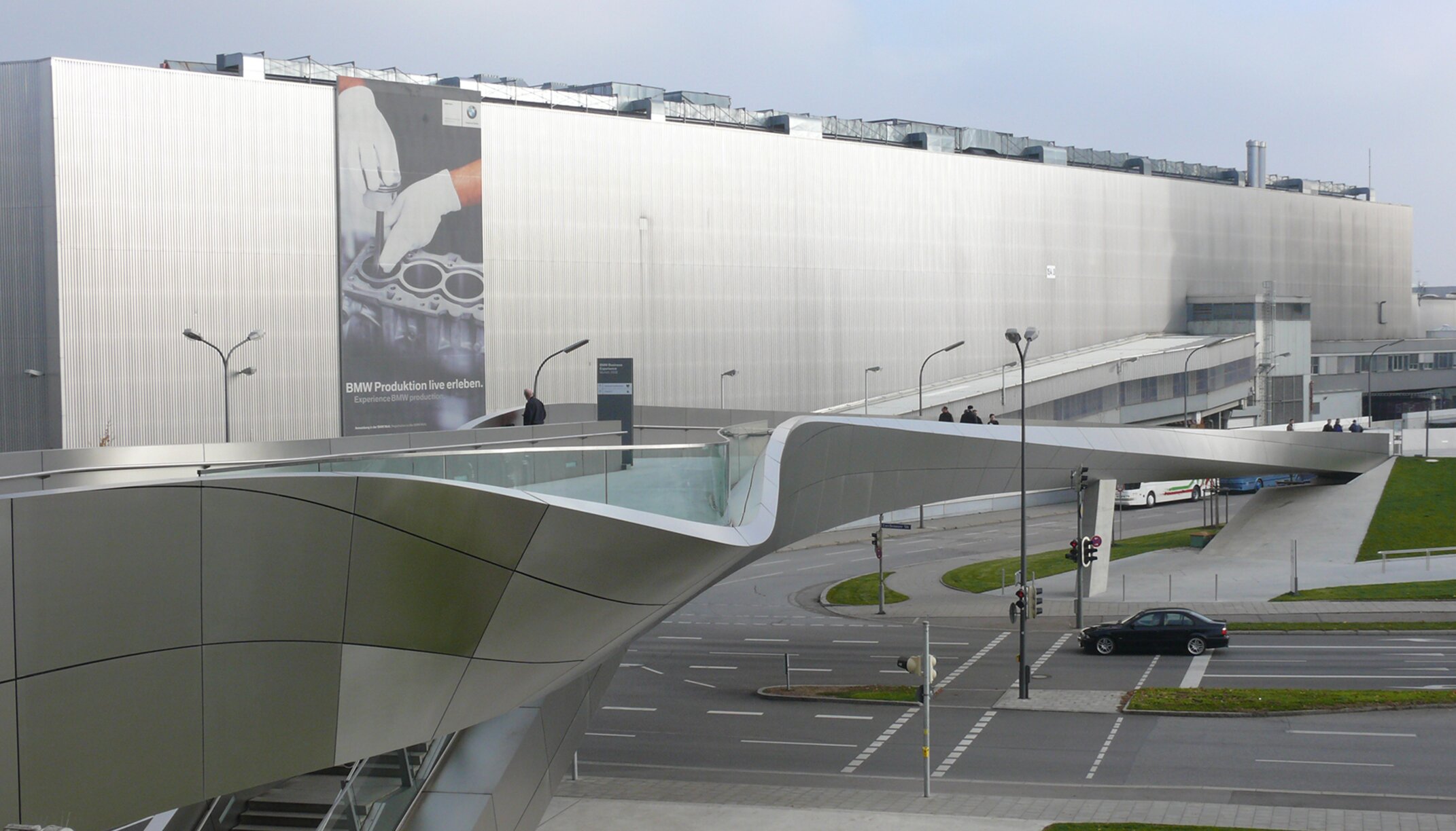 Detailansicht "BMW Welt"; nachhaltige Fassadengestalltung