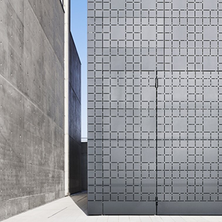 "Pelletsilo Luxenergie" Aluminiumfassade, Luxemburg | © Lukas Roth Architekturfotografie