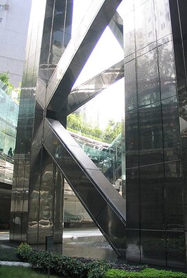 "The Center" stainless steel facade, POHL Metal Systems, Hong Kong